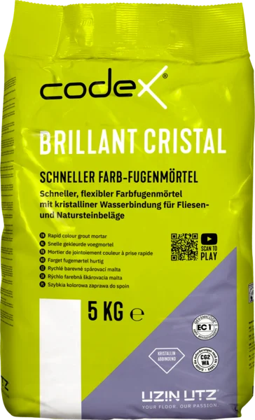 Codex Brillant Cristal Schneller Farb-Fugenmörtel - 5 KG villagrau