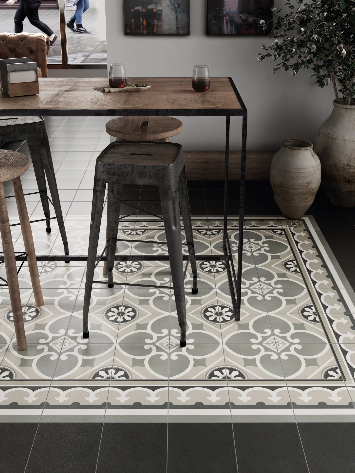 Equipe Caprice Chatelet Border Matt - 20x20 cm R9 B | 8.3 mm