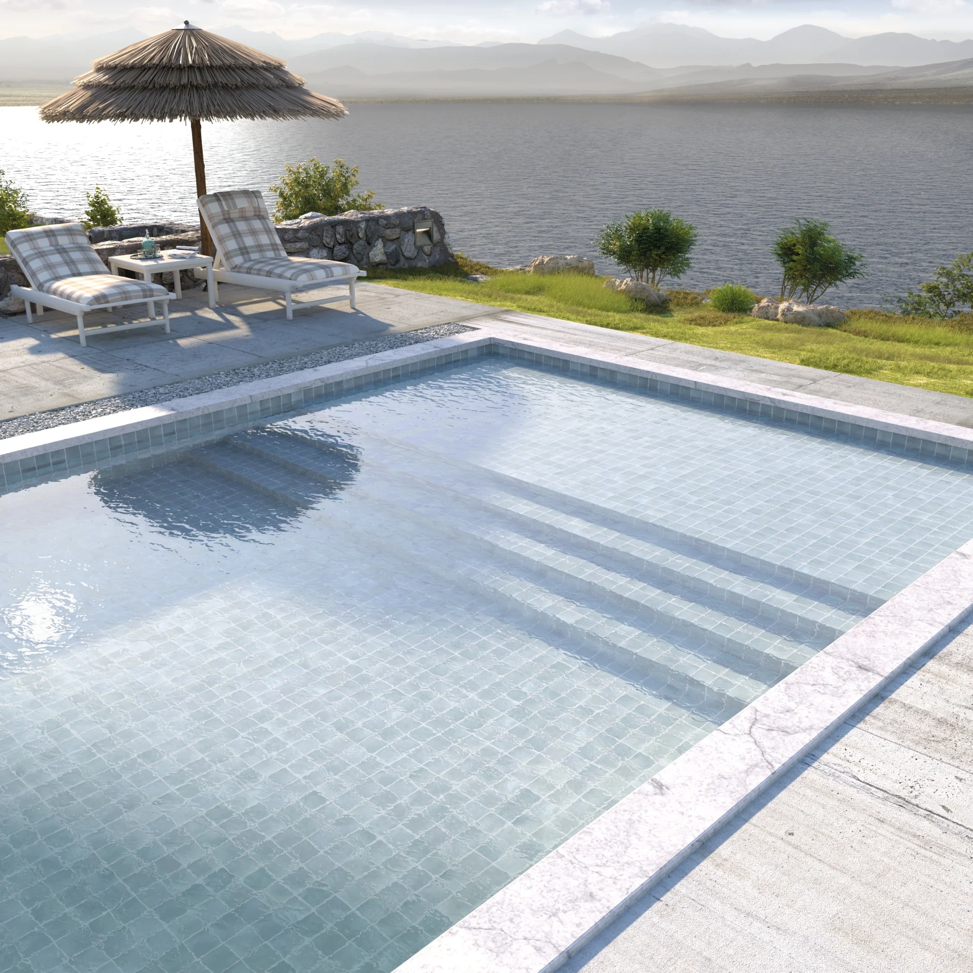 Equipe Argile Sky Matt - 10x10 cm R10 B | 8 mm