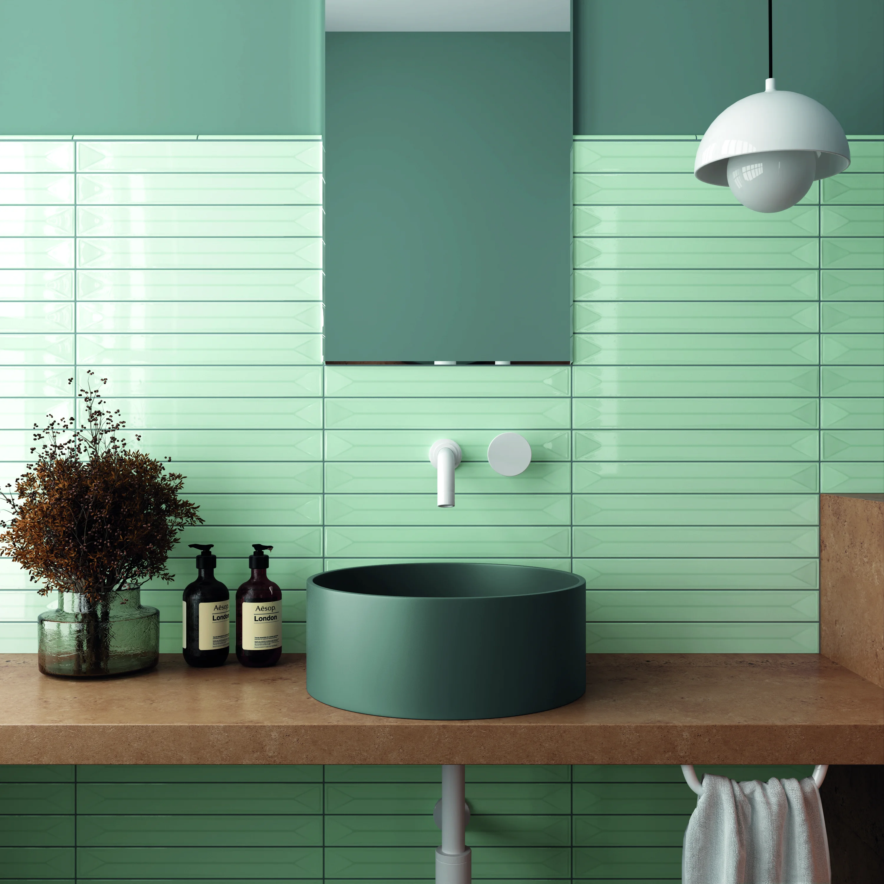 Equipe Vitral Mint Glänzend - 5x40 cm | 8.3 mm