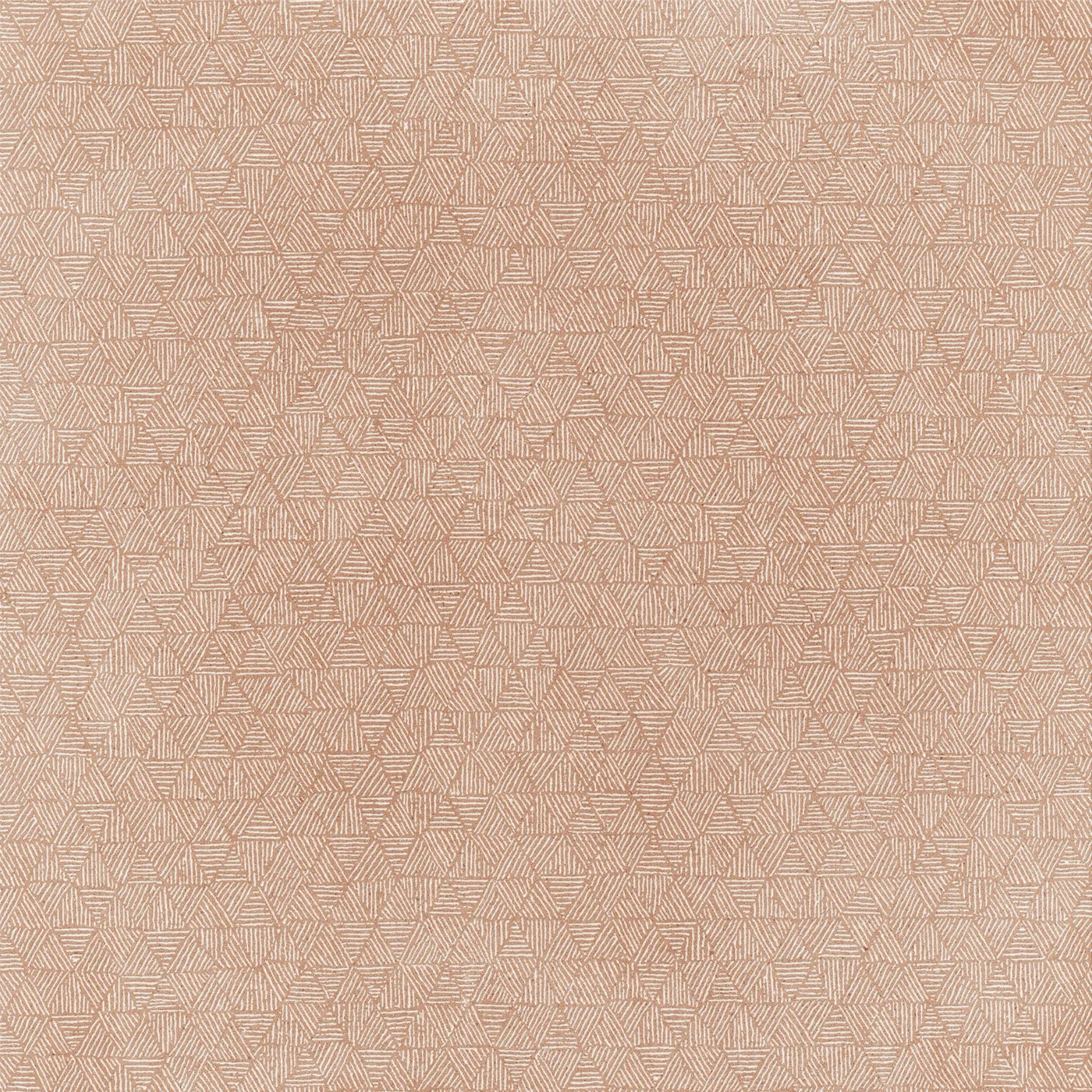 Terrakottafarbene Betonoptik-Fliese 75x75 cm mit zartem, flächigem Rautenmuster auf wolkig schattiertem Grund, matt.