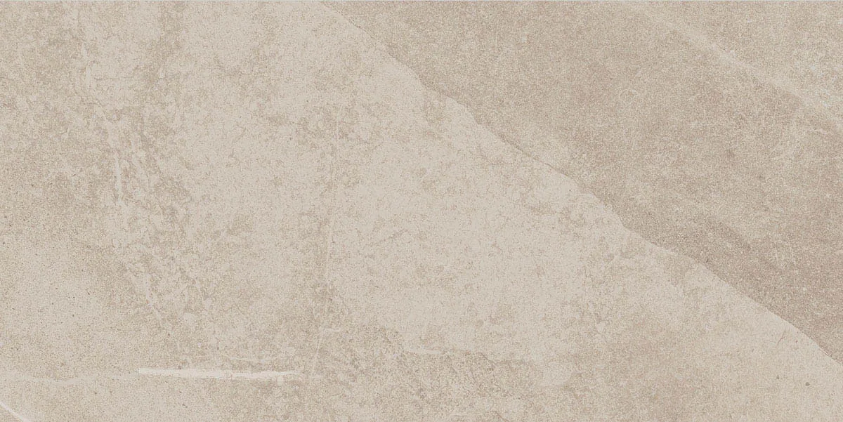 Beigebraune Fliese 30×60 cm in Schieferoptik mit hellen Adern und rauer rutschhemmender Oberfläche