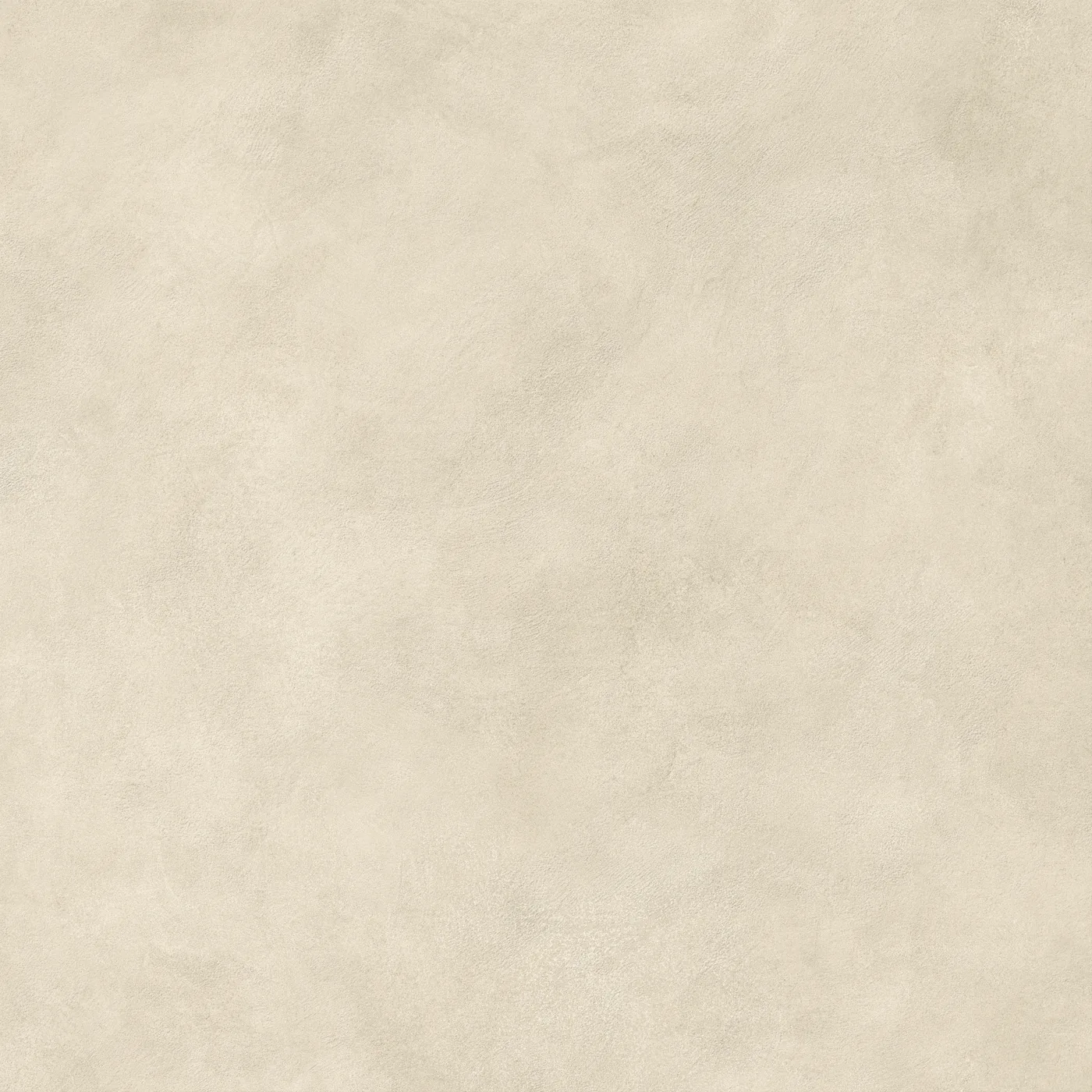 Hellbeige Betonoptik-Fliese 120×120 cm mit Grünschimmer, matt, mit wolkiger Lasur über die Fläche.