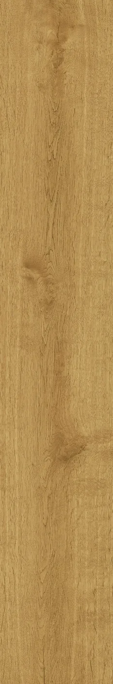 Nahaufnahme der naturhellen Holzoptik-Fliese 20×120 cm mit feiner matter Eichenmaserung und Astzeichnungen.