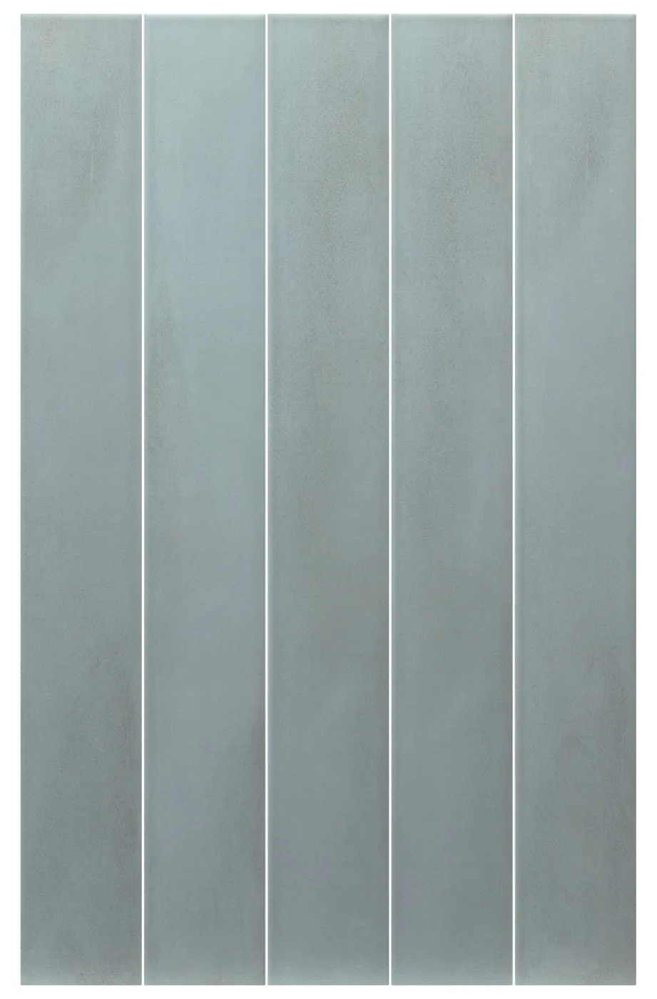 Equipe Stonella Atlantic, petrolgraue Feinsteinzeug-Riemchen 7,5x60 cm matt in frontaler Ansicht
