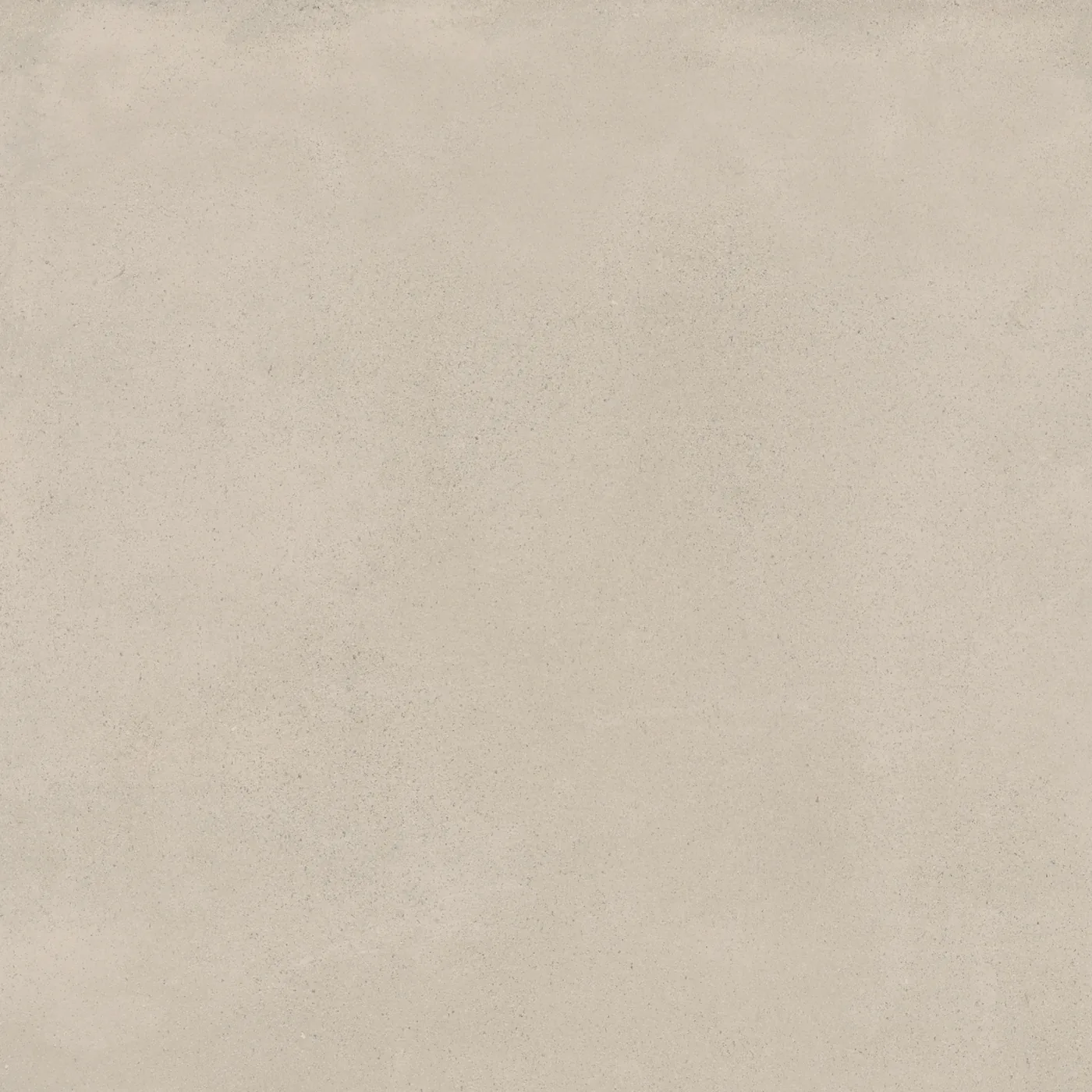 Sandfarbene Bodenfliese 45×45 cm mit gleichmäßig durchgefärbter Fläche und feiner Körnung im Betonlook.