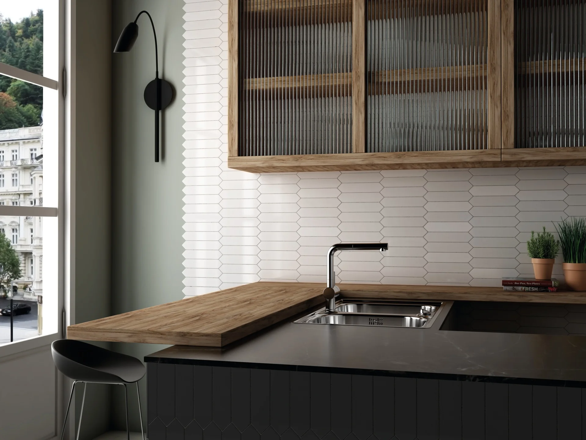 Equipe Arrow Pure White Glänzend - 5x25 cm | 8.3 mm