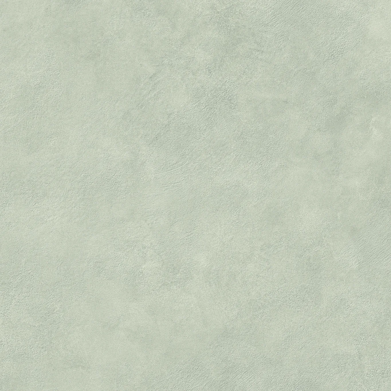Salbeigrüne Betonoptik-Fliese 80×80 cm in mattem Finish mit wolkiger Lasur über die gesamte Fläche.