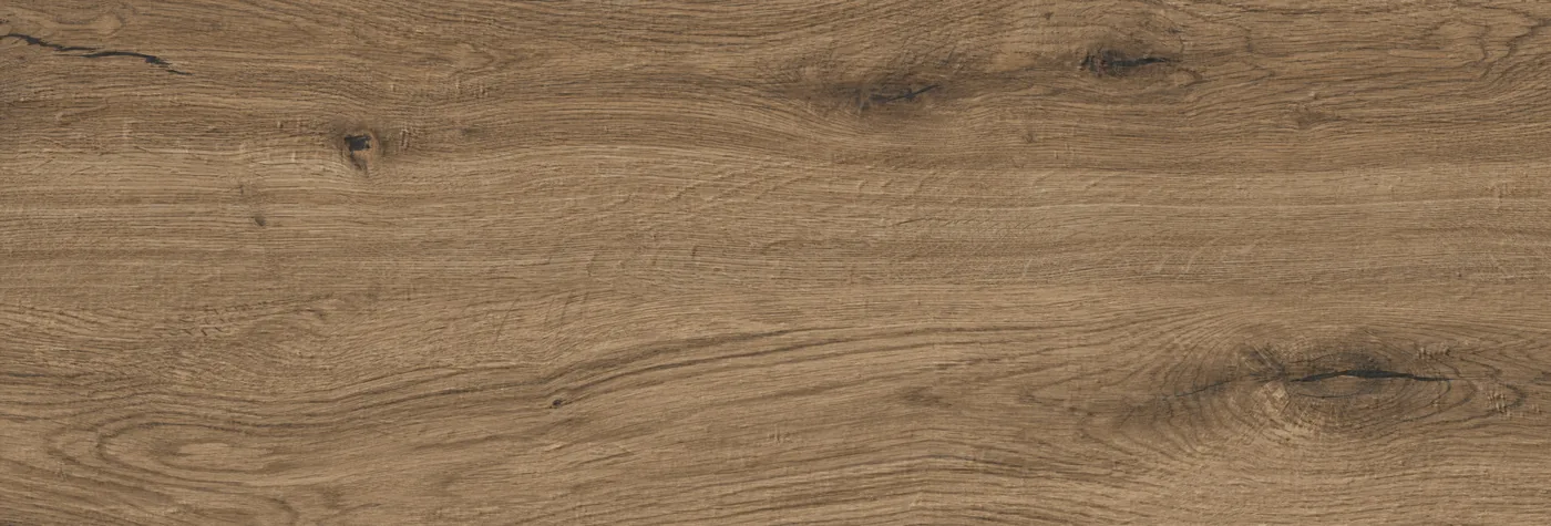 Marazzi Vero20 Rovere: Terrassenplatte 40x120 cm in Holzoptik, honigbraune Eichendiele mit Astlöchern, 20 mm stark