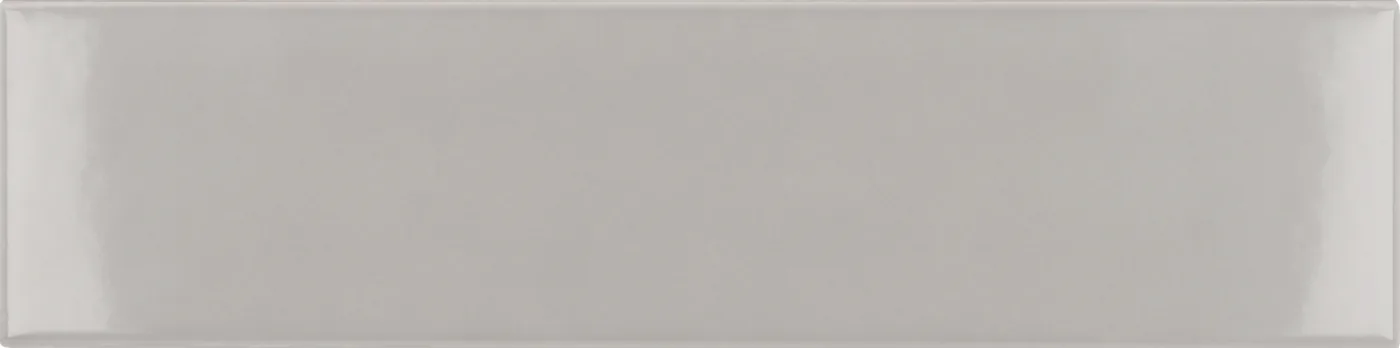 Equipe Costa Nova Grey Wandfliese 5x20 cm aus glasiertem Steingut, glänzend, glatte Oberfläche, für Innenwände.