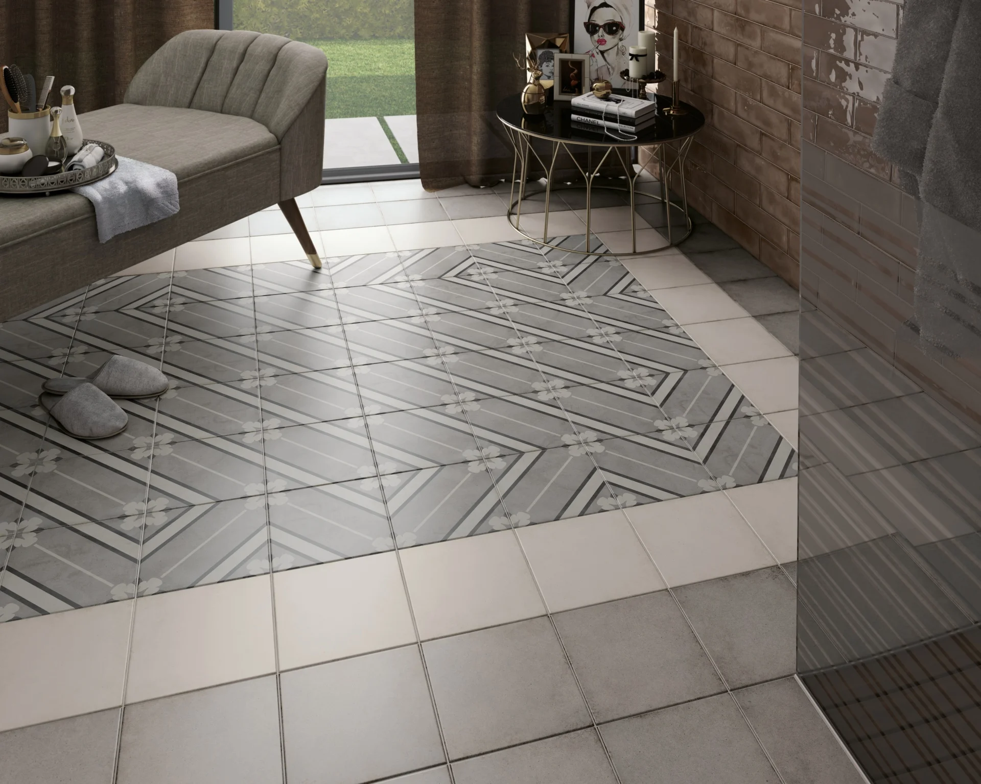 Equipe Art Nouveau Inspire Grey - 20x20 cm