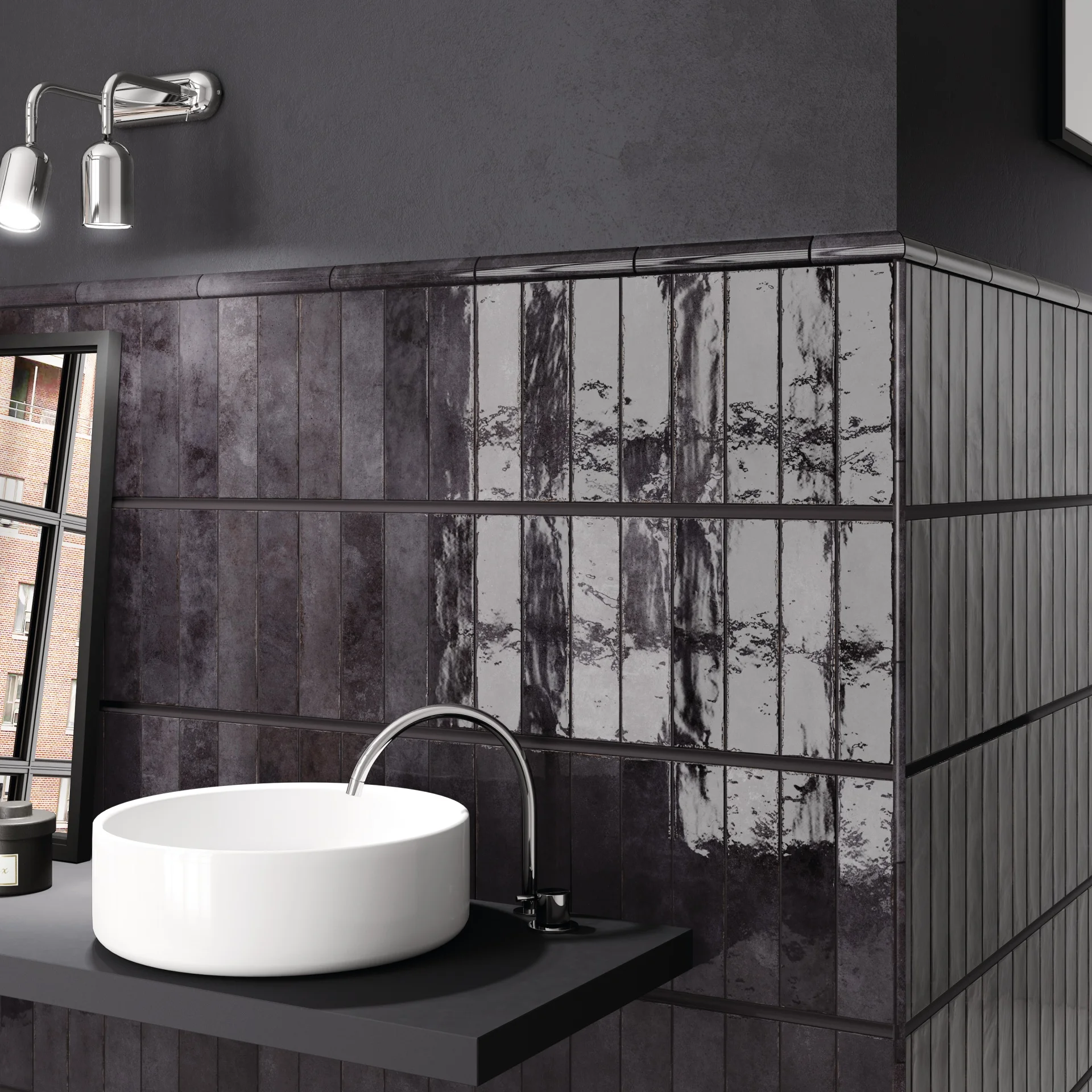 Equipe Tribeca basalt - 6x24,6 cm