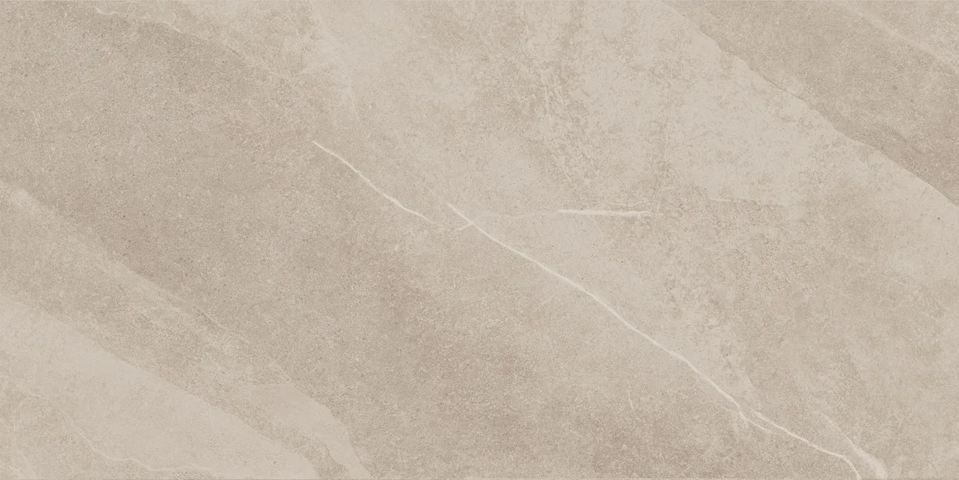 African Slate Taupe: Feinsteinzeugfliese 60×120 cm in warmem Graubeige mit hellen Schieferadern, matte Schieferoberfläche