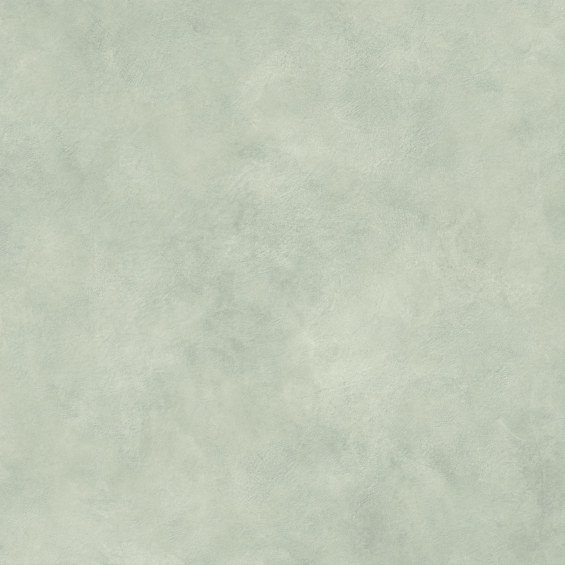 Salbeigrüne Betonoptik-Fliese 120×120 cm in mattem Finish mit wolkiger Lasur über die Fläche – Ansicht 3.