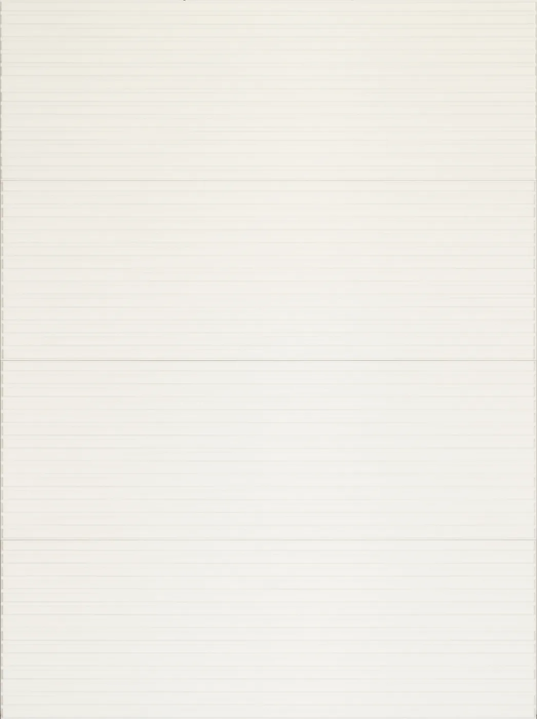 Marazzi Bliss 3D Fingers Ice: cremeweiße Wandfliese mit feinem waagerechtem Rillenrelief, glänzende Oberfläche