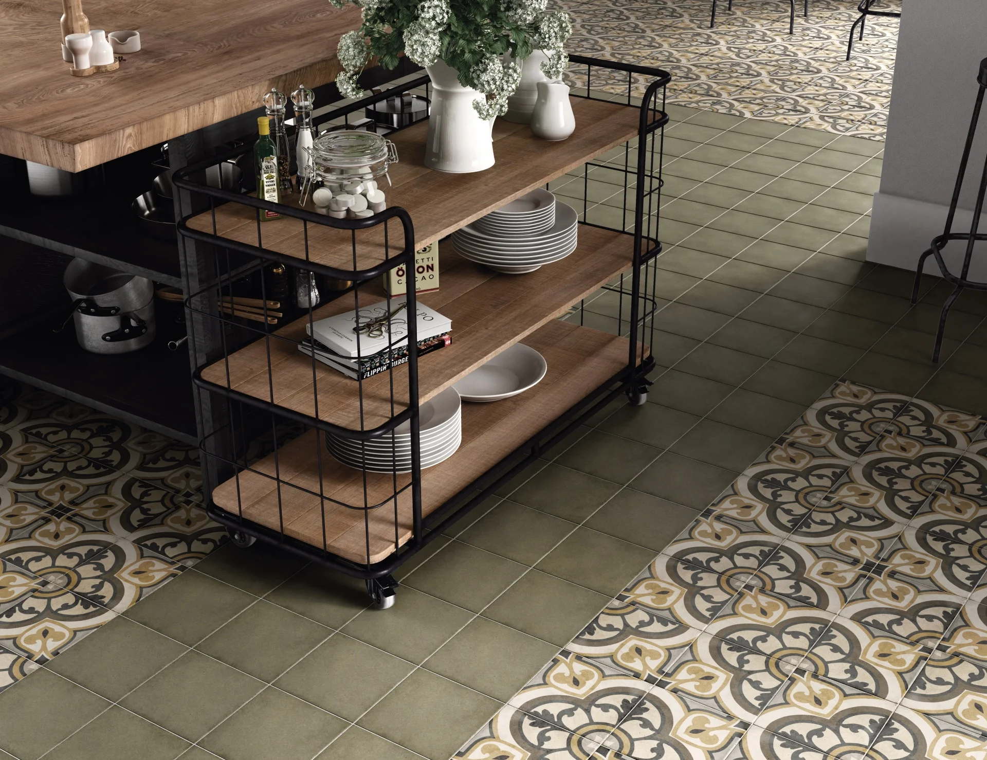 Equipe Art Nouveau Majestic Colour Matt - 20x20 cm R9 B | 8.3 mm