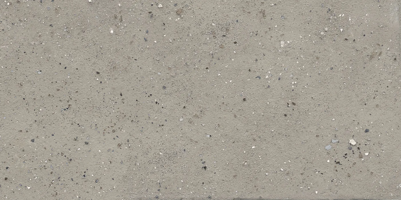 Greige Fliese in Cotto-Optik, 60×120 cm, matt, mit feinen dunklen und hellen Steinkörnern über die ganze Fläche