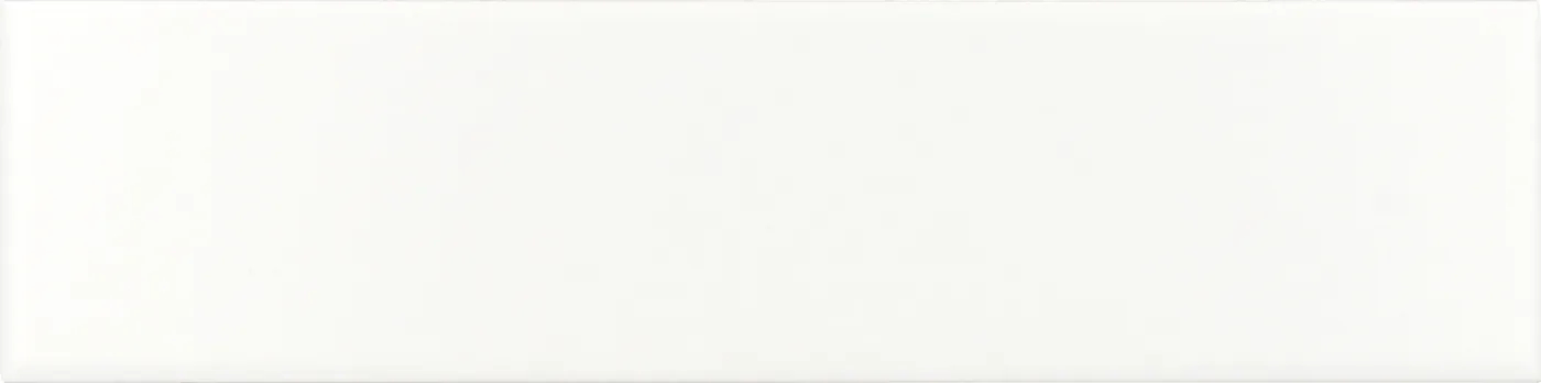 Equipe Costa Nova White Wandfliese 5x20 cm aus glasiertem Steingut, glänzend, glatte Oberfläche, für Innenwände.