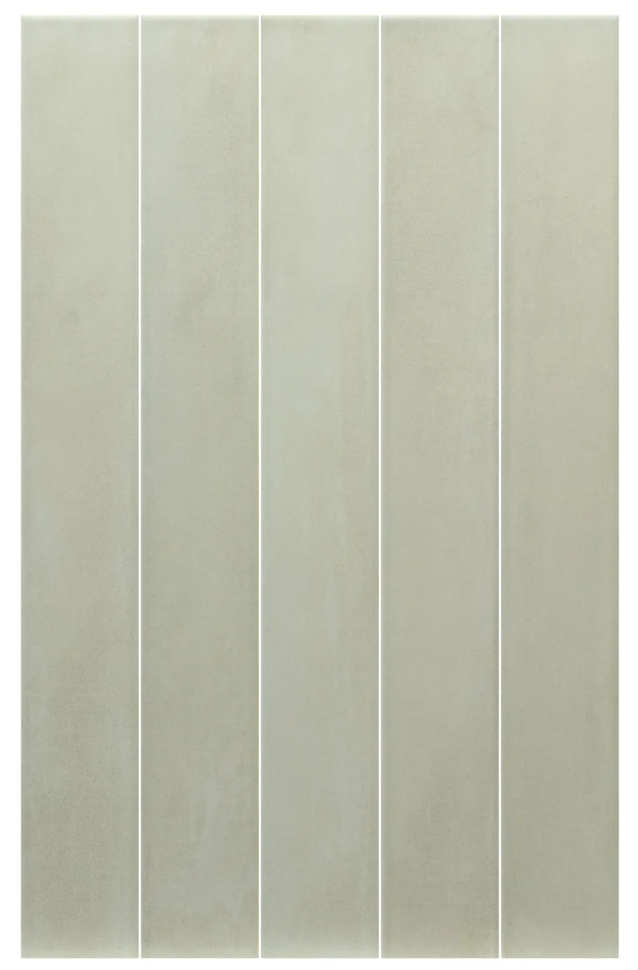 Equipe Stonella Leaf, salbeigrüne Feinsteinzeug-Riemchen 7,5x60 cm matt in frontaler Produktansicht
