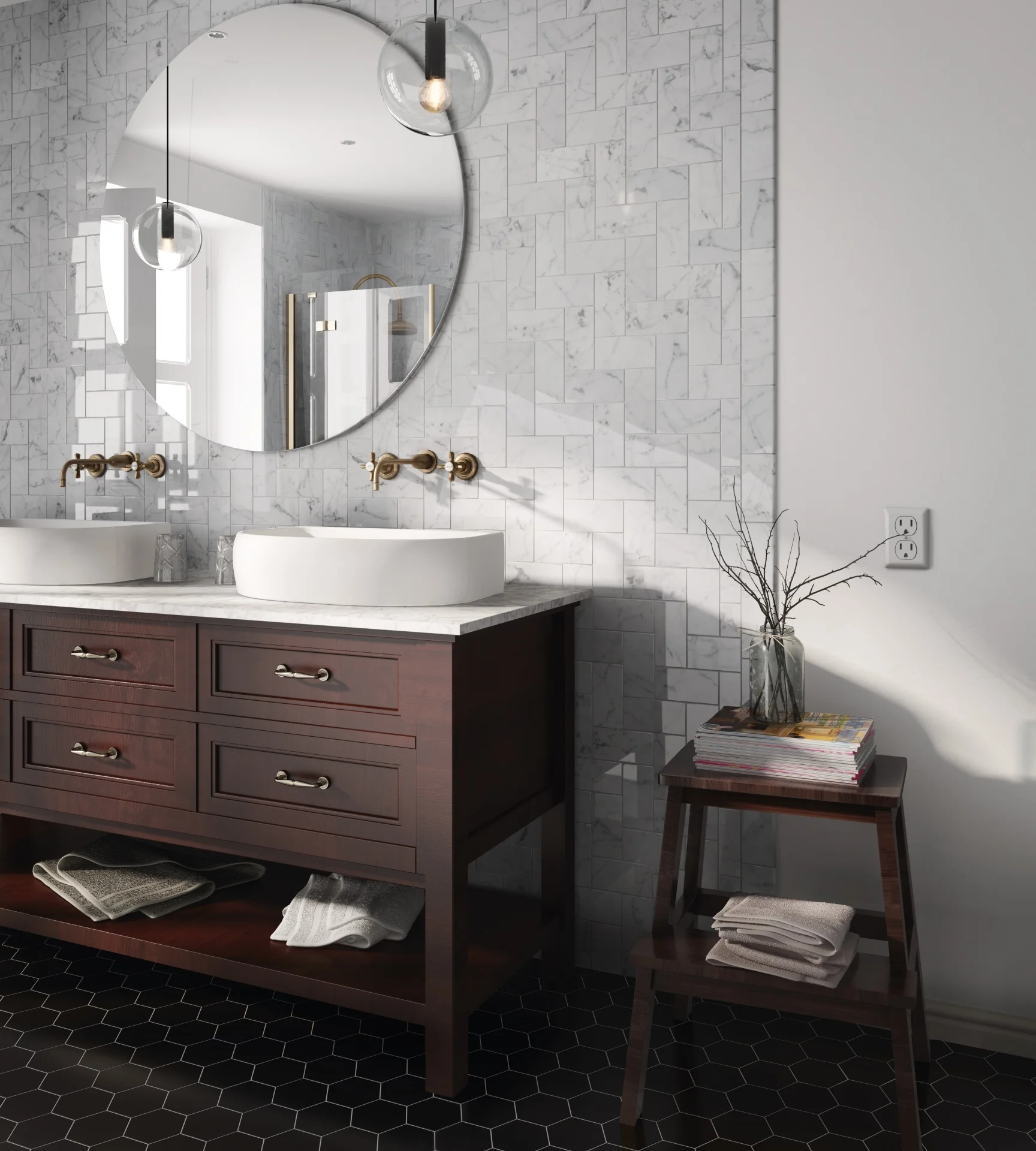 Equipe Carrara Carrara Glänzend - 7.5x15 cm | 7.8 mm