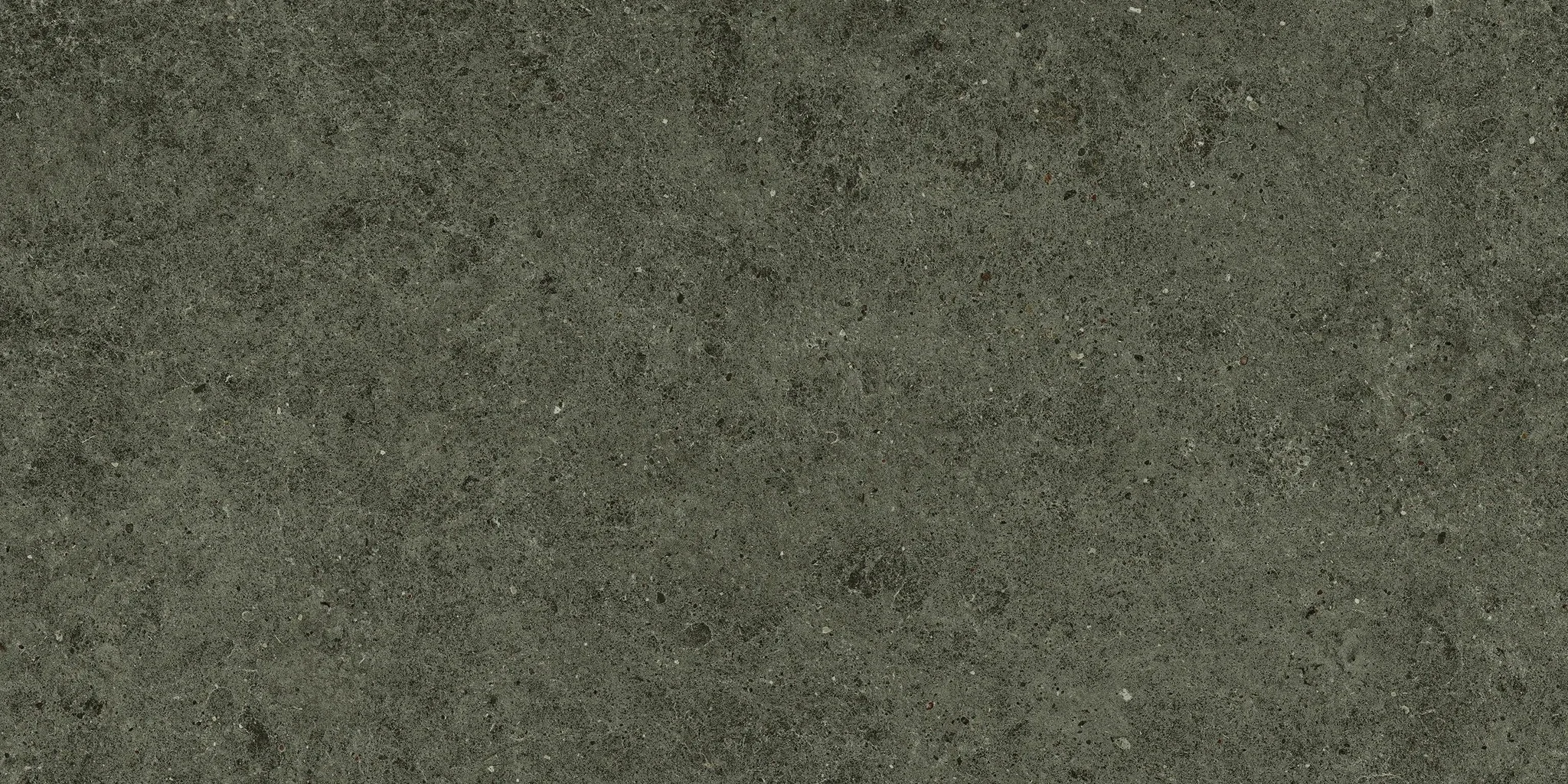 Boost Stone Tobacco von Atlas Concorde: dunkel oliv-graubraune Feinsteinzeug-Fliese in matter Steinoptik, 60x120 cm
