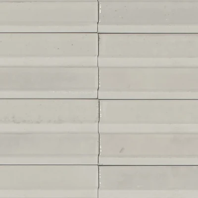 Vorschau Off-White Struttura 3D Rake der Lume-Serie von Marazzi.