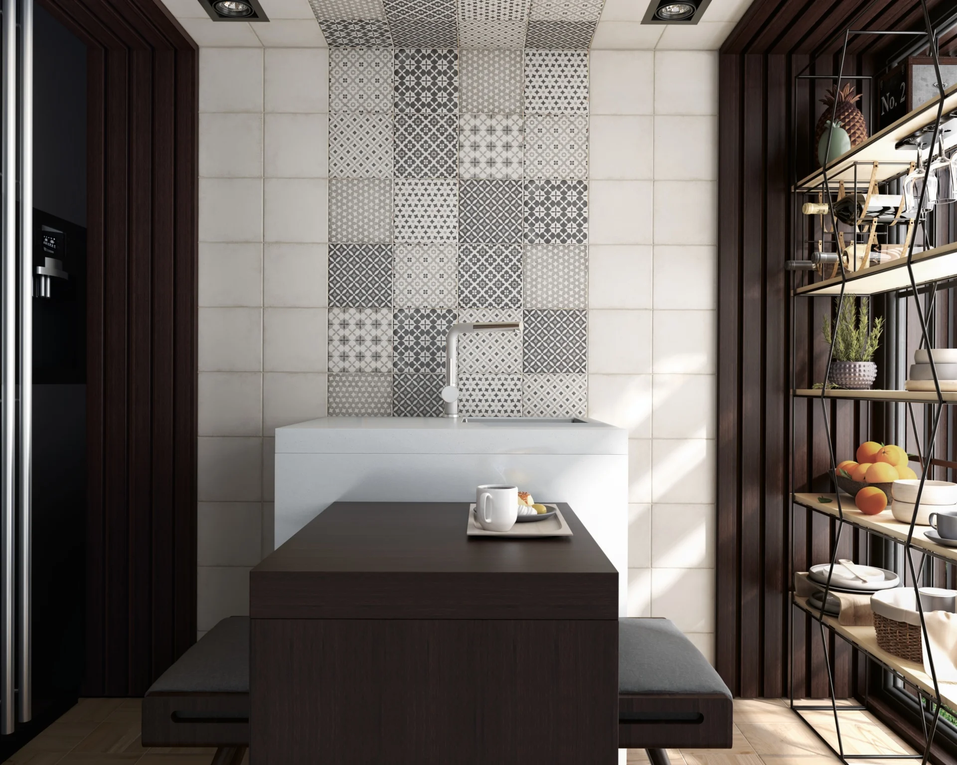 Equipe Art Nouveau Alameda Grey Matt - 20x20 cm R9 B | 8.3 mm