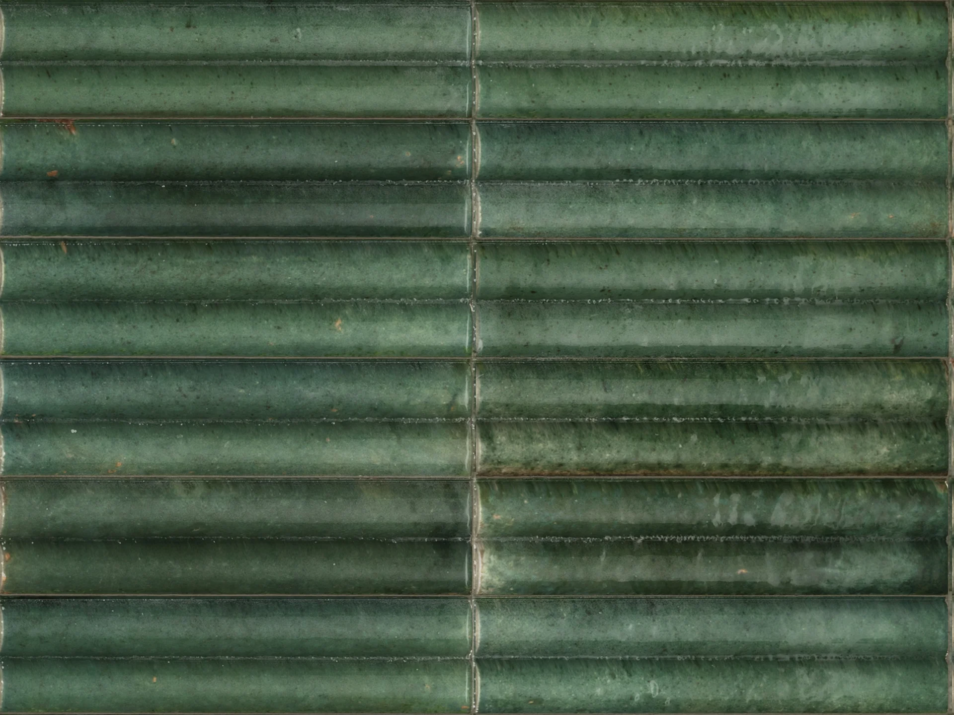 Marazzi Lume Green Struttura 3D Swing Glänzend - 6x24 cm | 14 mm