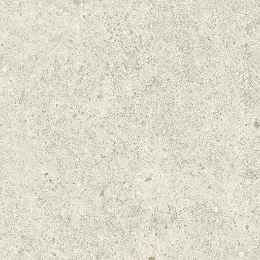 Helle, beigeweiße Steinoptik mit feiner Maserung und leicht porösem, rauem Oberflächen-Detail.