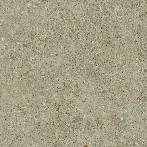 Rotbraune Steinoptik mit feinen Sprenkeln und leicht poriger, mattrauer Oberfläche im Detail.
