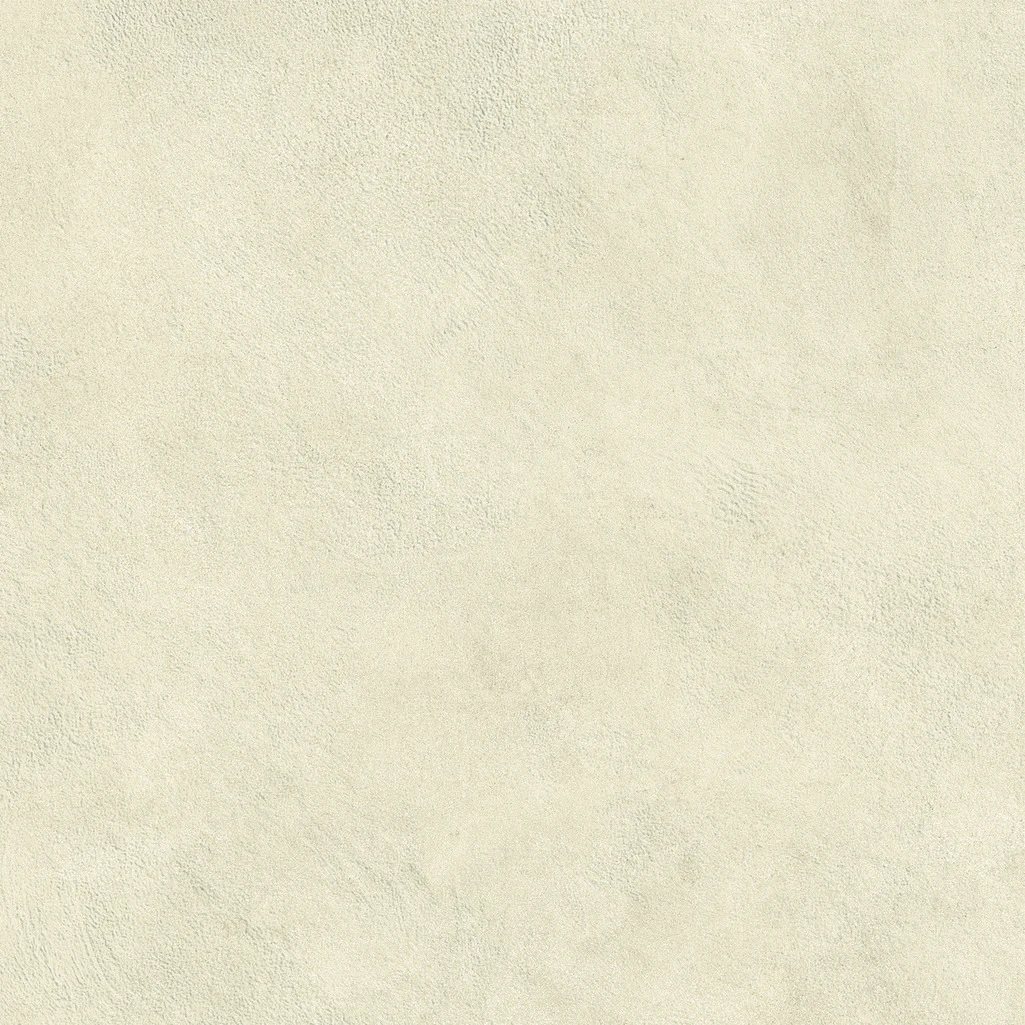Cremebeige Betonoptik-Fliese 60×60 cm, matt, mit feiner wolkiger Lasur über die gesamte Fläche – Ansicht 2.