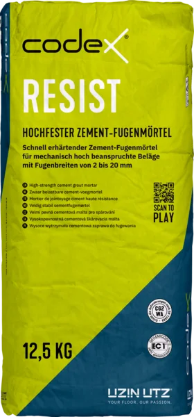 Codex Resist Hochfester Zement-Fugenmörtel anthrazit - 12,5 KG