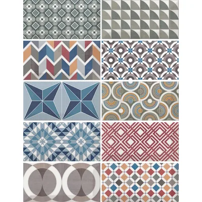 Dekor-Vorschau Patchwork Colours der Equipe-Serie.