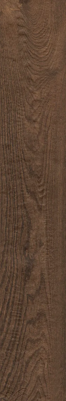 Diele 20×120 cm hochkant in dunkler rotbrauner Holzoptik, matte Grip-Oberfläche, sichtbare Maserung, weißer Hintergrund.
