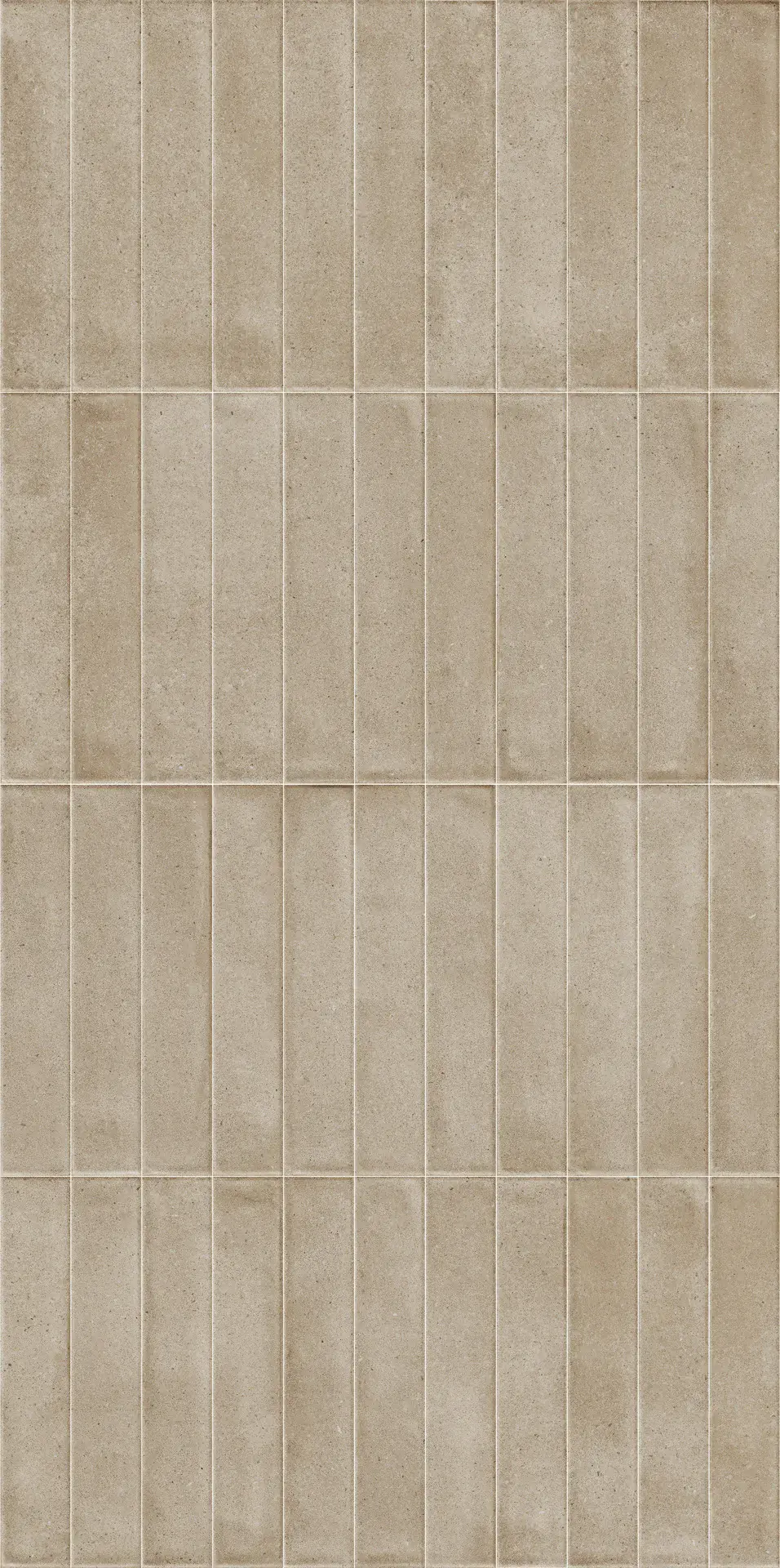 Riemchen-Fliese 5,3x30 cm in sandig-beigem Sabbia-Ton, matt veredelt, mit handwerklicher Cotto-Anmutung.