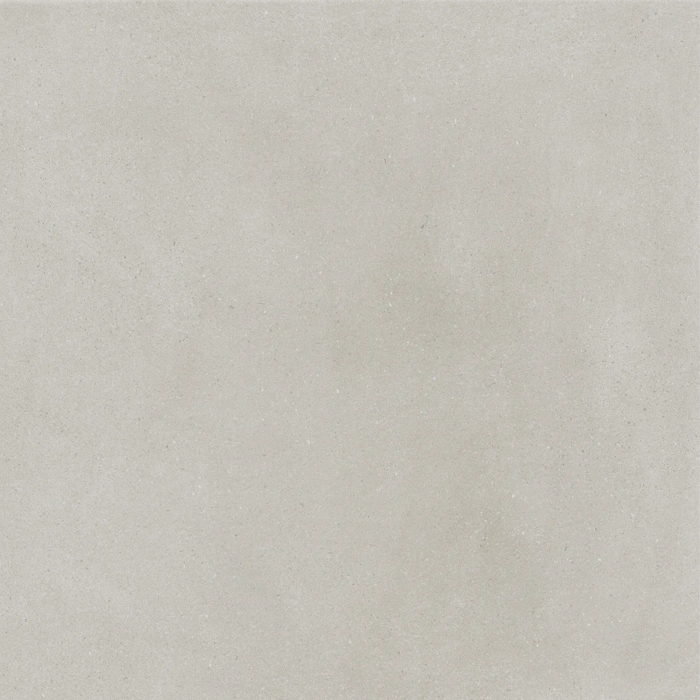 Greige, warmgraue Betonoptik-Fliese 75x75 cm mit wolkiger, wie gespachtelt wirkender Schattierung, matt.