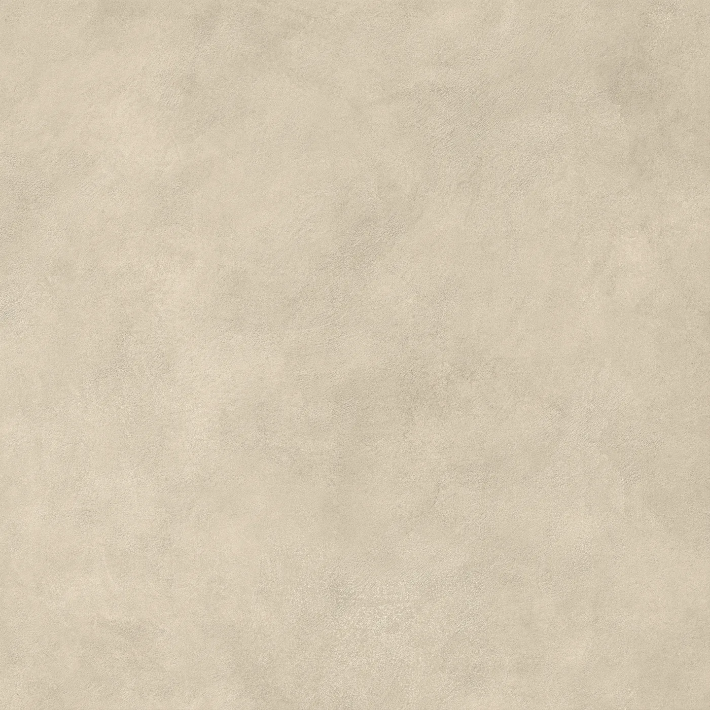 Grünstichig beige Betonoptik-Fliese 120×120 cm, matt, mit wolkiger Lasur über die gesamte Fläche.