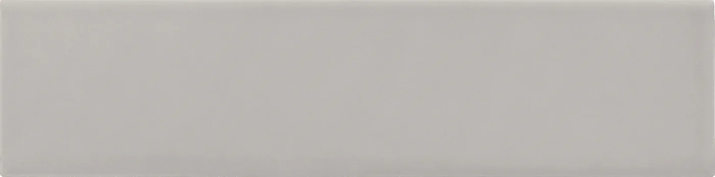 Equipe Costa Nova Grey Wandfliese 5x20 cm aus glasiertem Steingut, matt, glatte Oberfläche, für Innenwände.