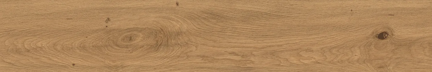 Atlas Concorde Log Amber Oak 20x120 cm – Feinsteinzeug in Holzoptik mit warmer Eichenmaserung, matte Oberfläche, Frontansicht