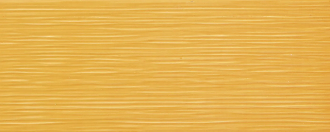 Marazzi Cloud Struttura 3D Breeze Curry 20x50 cm, senfgelbe Wandfliese mit waagerechtem Rillenrelief