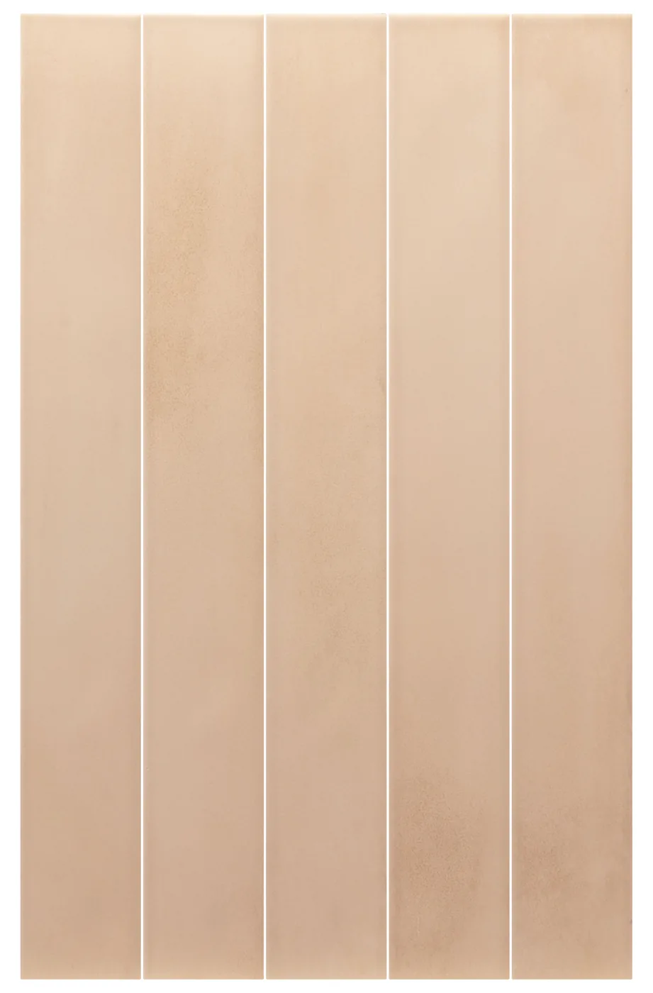 Equipe Stonella Earth, terrakottafarbene Feinsteinzeug-Riemchen 7,5x60 cm matt in frontaler Ansicht
