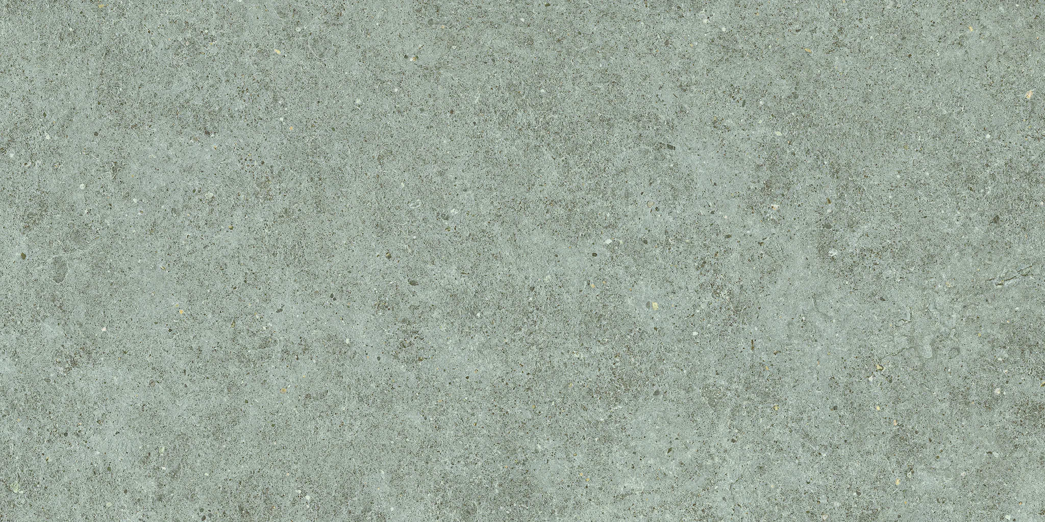 Boost Stone Grey von Atlas Concorde: kühl graugrünes Feinsteinzeug in matter Steinoptik mit feiner Sprenkelung, 60x120 cm