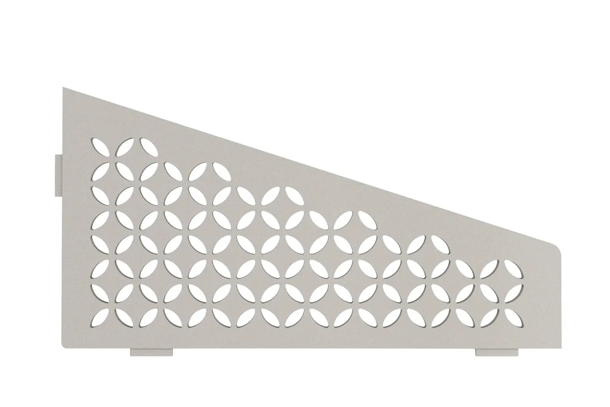 Schlüter Shelf E Floral Beigegrau - 154x295 mm | Viereckig 