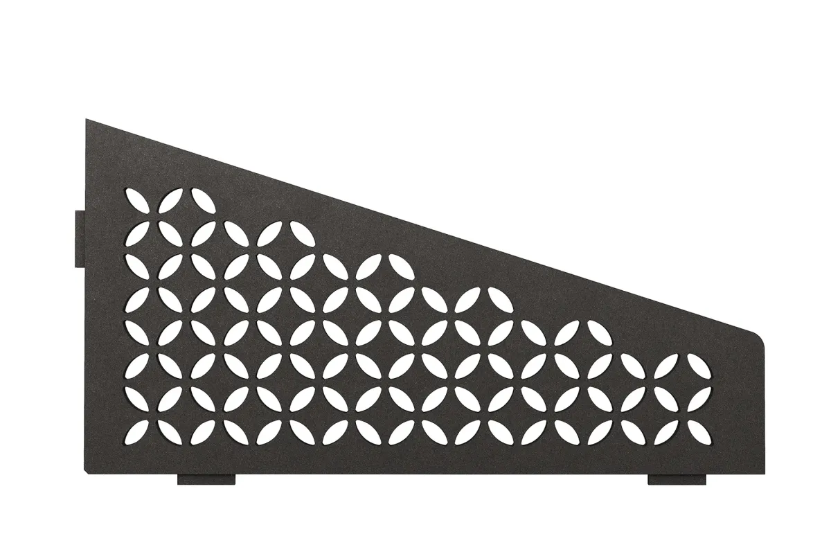 Schlüter Shelf E Floral Dunkelanthrazit - 154x295 mm | Viereckig