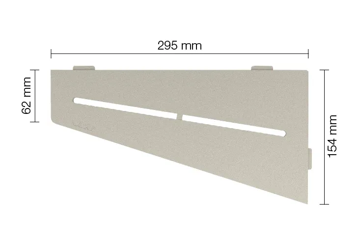 Schlüter Shelf Duschablage Pure Creme - 29,5x15,4 cm | Viereckig