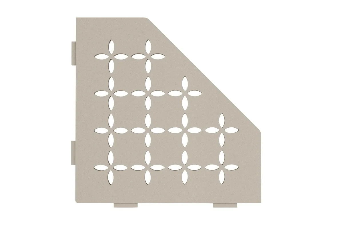 Schlüter Shelf E Floral creme - 195x195 mm | Fünfeckig 