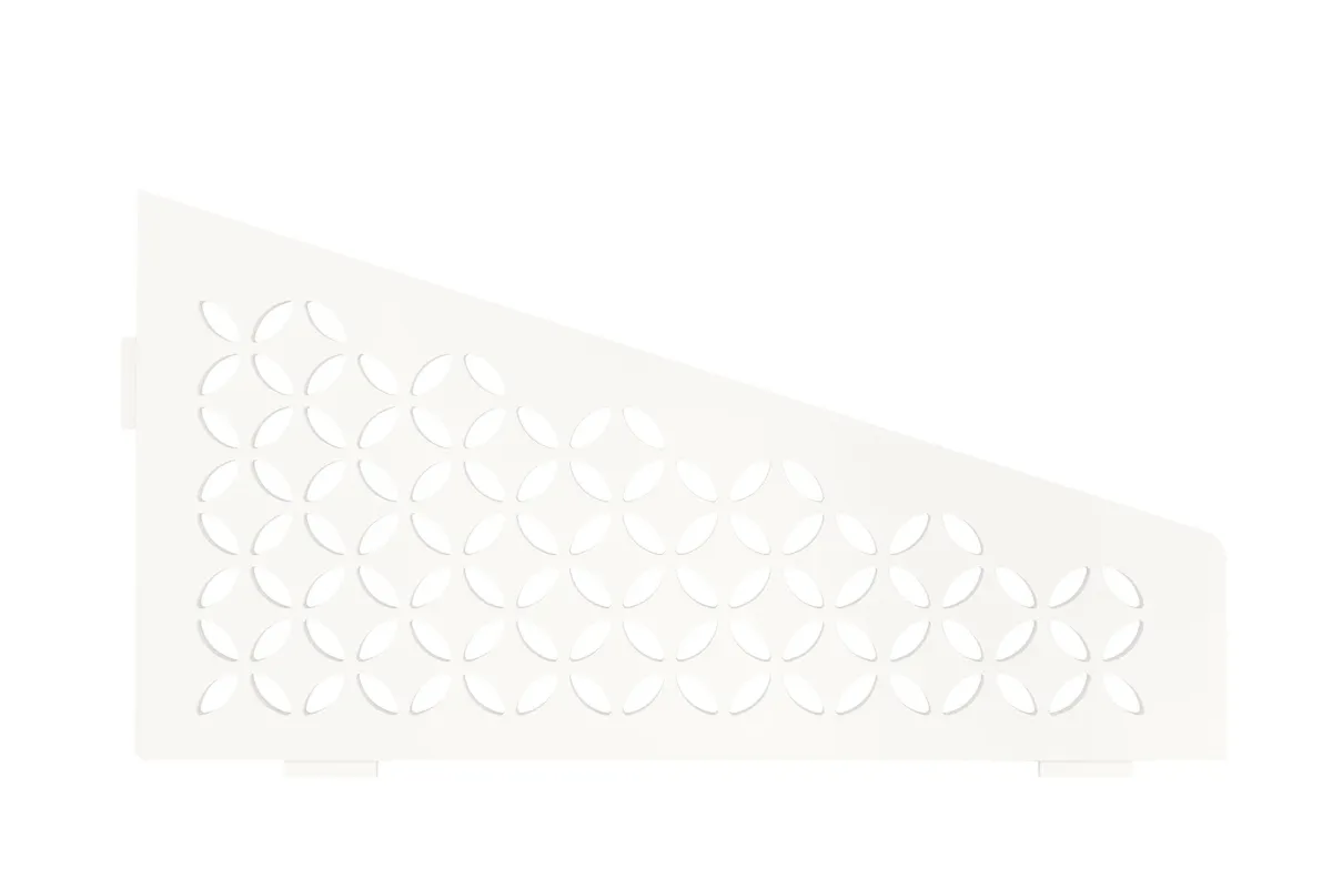 Schlüter Shelf E Floral Brillantweiß matt - 154x295 mm | Viereckig